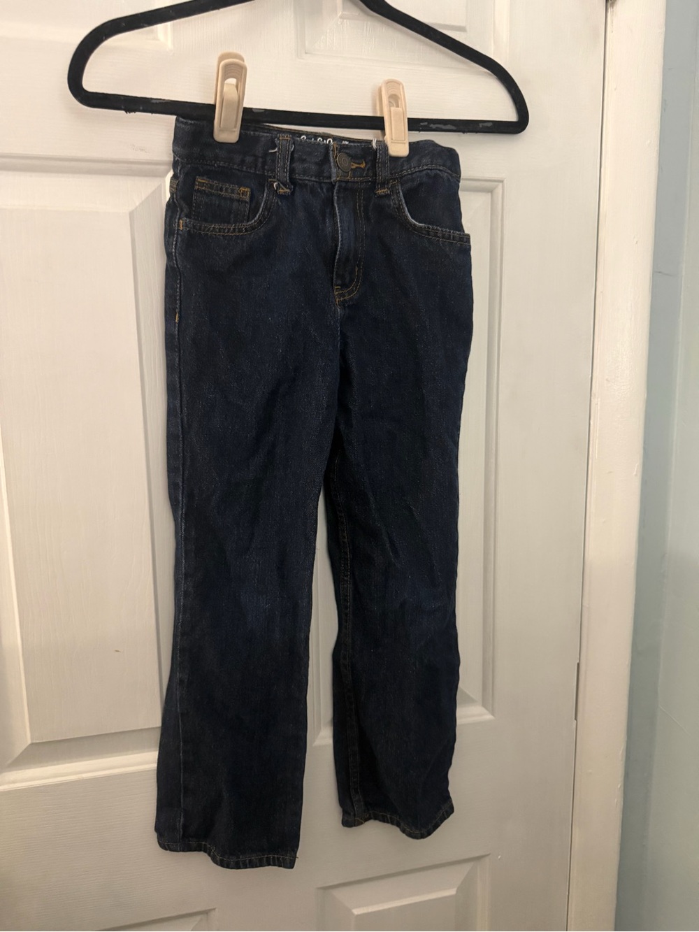 Cat & Jack Girls Size 7 Relaxed Straight Dark Wash Jeans